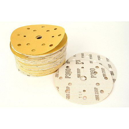 Abrazivi Disc abraziv Hookit disc P360 diametru: 150mm culoare: galben 100buc numar gauri: 15 3M 3M50452P