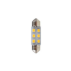 Bec incandescent LED light bulb LED 2pcs C5W 12V max. 1W light colour white socket type SV85-8 length: 36mm no road approval for vehicles without CAN-Bus M-TECH LB028W
