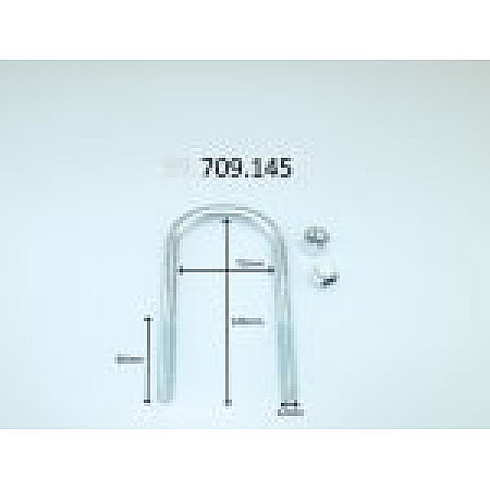 Brida arc Leaf spring shackle 145mm M12  VW CADDY III CADDY III/MINIVAN CADDY IV CADDY IV/MINIVAN 1.0-2.0D 03.04-09.20 LS GERMANY 709145-LS