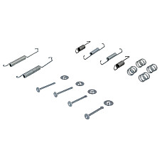Set accesorii, sabot de frana Set de montaj pantofi de frana LUCAS FIAT TEMPRA PEUGEOT 106 I 106 II 205 205 I 205 II 306 309 I 309 II RENAULT 11 19 I 19 I CHAMADE 19 II 1.0-2.0 09.81-03.07 DELPHI LY1102