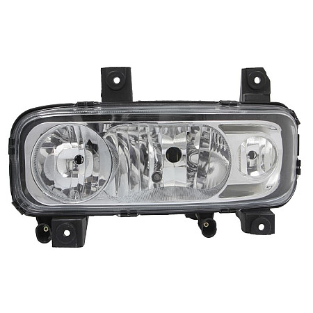 Far Headlamp L H1/H7/W5W electric with motor with fog light MERCEDES ATEGO 2 ATEGO 3 10.04- TRUCKLIGHT HL-ME025L