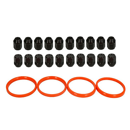Trusa de montare a jantei de aliaj Fitting kit D 72x634 BLACK N M14x15 K21 CLOSED 1 kit / 4 wheels - B/N qty 20 MAK MAK 8000000227