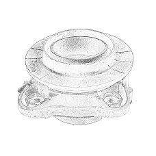 Rulment sarcina suport arc MacPherson strut mount front R with a bearing PL dla pojazdow do zabudowy FIAT DUCATO 2.0D-Electric 07.06- OE FIAT 53199490