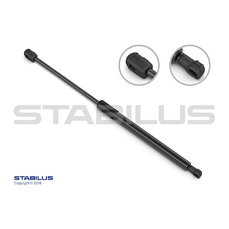 Amortizor capota Arcul cu gaz capota motor lungime maxima: 2645mm sUV:84mm RENAULT GRAND SCENIC III SCENIC III AUTOUTILITARA/LIMUZINA SPAIOASA/MICROBUS 12.08- STABILUS STA157987