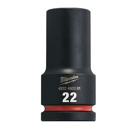 "Tubulare si accesorii Socket impact Hexagonal 3/4"" metric size: 22 mm" MILWAUKEE 4932480381