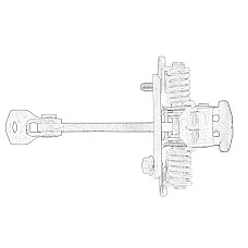 Fixare usa Limitator pentru usi Fata Dreapta/Stanga CITROEN BERLINGO BERLINGO MULTISPACE BERLINGO/MINIVAN PEUGEOT PARTNER TEPEE PARTNER/MINIVAN 04.08- OE PEUGEOT 9181P2