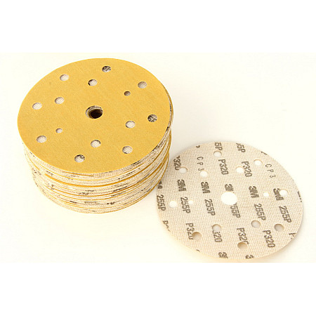 Abrazivi Disc abraziv Hookit disc P320 diametru: 150mm culoare: galben 100buc numar gauri: 15 3M 3M50451P