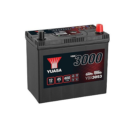 Acumulator Pornire Battery YUASA 12V 45Ah/400A YBX3000 SMF R+ standard 238x129x225 B00 starting YUASA YBX3053