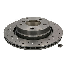 Disc frana Brake disc BREMBO Xtra 1pcs Drilled rear  L/R outer diameter 294 mm thickness 19 mm BMW 3 E46 1.9-2.8 02.98-12.07 BREMBO 09.7702.1X