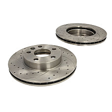 Disc frana Brake disc set 2 pcs. 2pcs SPEEDMAX Cut-Drilled front  L/R outer diameter 280 mm thickness 24 mm VW TRANSPORTER T4 1.9D-2.8 07.90-06.03 SPEEDMAX 5201-01-0784PTUOTUV