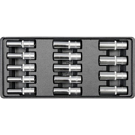 YT-5539 Set Tubulare Adanci 14 Buc, 8-21Mm, Pentru Yt-5530