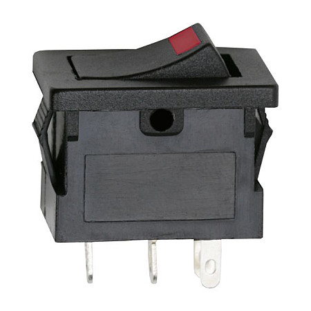 Interupator basculant 1 circuit 15A-12VDC OFF-ON, cu LED rosu