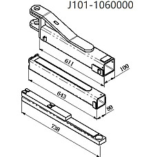 Piese si accesorii pentru elevatoare Idle arm {Idle arm} EVERTALPHA35M EVERT J101-1060000