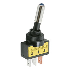 Intrerupatoare cu brat 1 circuit 20A-12VDC OFF-ON cu LED albastru
