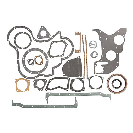 Set garnituri, carter Complete engine gasket set - crankcase CATERPILLAR V VC CLARK C CY CONVEYANCER SS EICHER 3000 GEHL 5000 GROVE 20 HYSTER 100 40 60 70 80 H S MASSEY FERGUSON 100 200 500 REINZ 08-41745-01