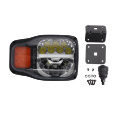 Far Headlamp R LED manual with indicator lights functions: High beam light Low beam light position lights indicator colour: orange WESEM EGV1.54072.01