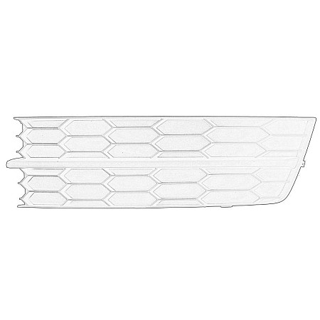 Grila ventilatie, bara protectie Acoperire bara fata Fata Stanga nici o gaura de halogen plastic negru SKODA RAPID 07.12- 07.12-03.17 OE SKODA 5JA 807 3679B9