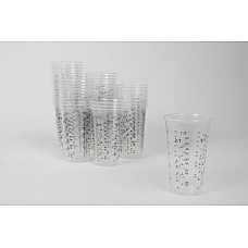 Amestecarea si depozitarea vopselelor Mug cu gradatii negru pentru amestecarea vopselelor si lacurilor 500 ml set de 50 de bucati pretul ZA1 peste 50 buc set cupe. NTS 3460700