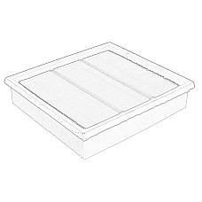 Filtru aer ISUZU D-MAX II RZ4E-TC 03.17- OE ISUZU ISU5876150020