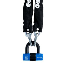 Protectie impotriva furtului Lant cu fixare OXFORD Chain10 culoare negru 14m veriga 10mm lacat LK183