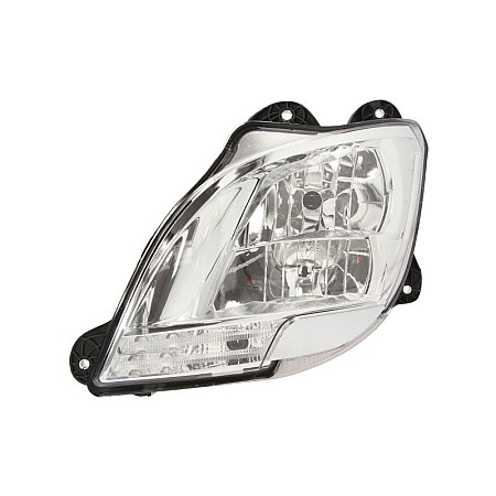 Far Headlamp L H1/H7/LED/PY21W manual with daytime running light insert colour: chromium-plated indicator colour: transparent DAF CF XF 106 10.12- TRUCKLIGHT HL-DA004L