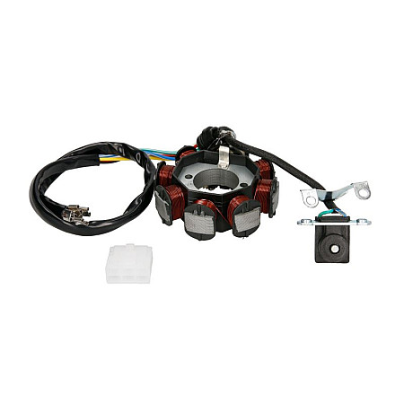 Stator de alternator Stojan Alternatora Atv Bashan 200 5 Przewodow+Czujnik Sr. 88.5Mm Roz. Otw. 40Mm INPARTS IP000351