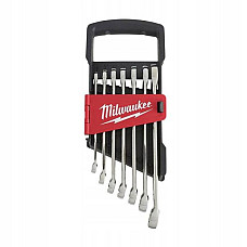 Set chei surub aerisire inelara/fixa Set of combination wrenches 7pcs profile: 12-angle / hexagonal combination wrench size: 8 10 12 13 14 15 17 mm MILWAUKEE 4932464257