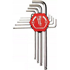 Set scule Set of key wrenches 9 pcs wrench / tool type: HEX key wrenches / HEX wrench/es / key wrenches profile Hexagonal hEX size: 10 1.5 2 2.5 3 4 5 6 8 MILWAUKEE 4932478621