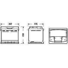 Acumulator Pornire Acumulator EXIDE 12V 53Ah/540A PREMIUM R+ en 207x175x190 B13 pornire EXIDE EA530