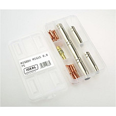 Accesorii si materiale pentru sudare Set piese de rulare 08mm cutie destinat pentru: clema de sudura pt sudura otel MIG 15 IDEAL MIGBOX15/FE/0.8