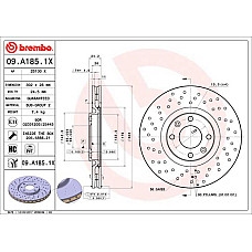 Disc frana Brake disc BREMBO Xtra 1pcs Drilled front  L/R outer diameter 302 mm thickness 26 mm DS DS 3 / DS 3 DS 4 DS 5 CITROEN C4 C4 I C4 II C4 III DS4 DS5 1.0-Electric 11.04- BREMBO 09.A185.1X