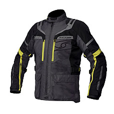 Jachete textil de turism SPYKE MERIDIAN DRY TECNO culoare antracit negru fluorescent galben marimea 50 120540 10186 50