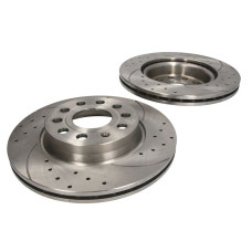 Disc frana de performanta High-efficiency brake disc SPEEDMAX Cut-Drilled front  L/R outer diameter 280 mm thickness 22 mm 2pcs AUDI A3 SEAT ALTEA ALTEA XL LEON TOLEDO III 1.2-2.5 05.03- SPEEDMAX 5201-01-1078PTUOTUV