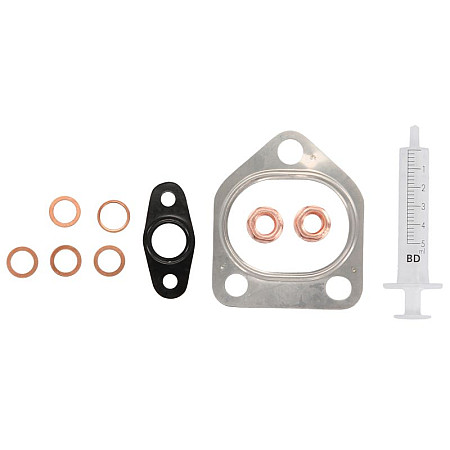Set montaj, turbocompresor Turbocharger assembly kit no oil in syringe BMW 1 E87 3 E36 3 E46 3 E90 3 E91 5 E39 5 E60 5 E61 7 E38 7 E65 E66 E67 X3 E83 X5 E53 1.7D-3.9D 07.94-08.12 EVORON EVMK0004