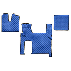 Covor compartiment picioare F-CORE doua sertare pe intregul etaj cantitate in set 3 szt. material - piele matlasata eko culoare - albastru transmisie automata MAN TGX I 06.06-09.21 F-CORE F-CORE FL06 BLUE