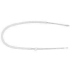 Cablu, capota motor Engine hood cable from the lever  AUDI A4 B8 A5 8T 01.06-07.16 OE VW 8T1 823 535