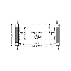 Uscator,aer conditionat Air conditioning drier  VOLVO XC90 I 2.4D-4.4 10.02-12.14 AVA COOLING VOD153 AVA