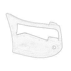 Acoperire, oglinda exterioara Carcasa / capac al oglinzii laterale MAN TGA TGS I TGX I 06.99- OE M.A.N. 81.63731.0378MAN