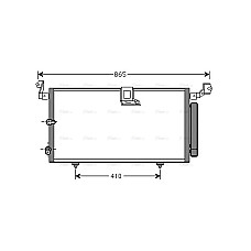 Condensator, climatizare A/C condenser with dryer LEXUS RX TOYOTA HARRIER 3.0 01.98-05.03 AVA COOLING TO5384D AVA