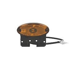 Lampa gabarit Outline marker lights L/R FLATPOINT II orange LED height 46mm width 102mm depth 13mm hang hose length 500 with hanger 24V connector: CLICK-IN FLATPOINT II ASPOCK A31-2364-014