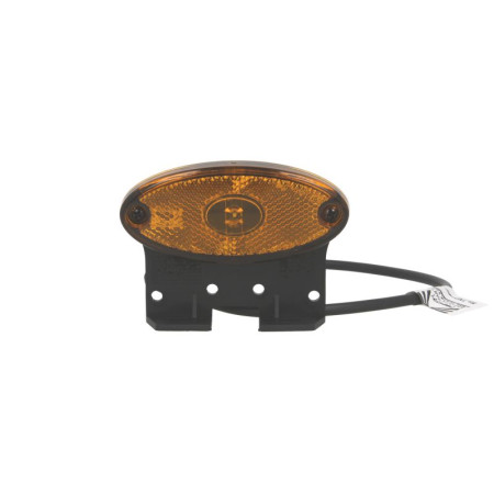 Lampa gabarit Outline marker lights L/R FLATPOINT II orange LED height 46mm width 102mm depth 13mm hang hose length 500 with hanger 24V connector: CLICK-IN FLATPOINT II ASPOCK A31-2364-014