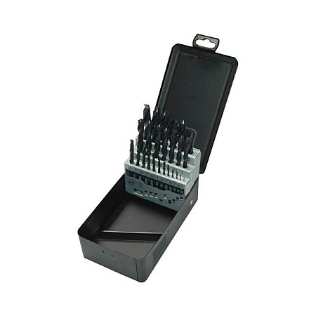 Burghiu Drill bit kit HSS-R 25 pcs drill bit diameter: 1 15 2 25 3 35 4 45 5 55 6 65 7 75 8 85 9 95 10 105 11 115 12 125 13mm intended use material: steel MILWAUKEE 4932352469