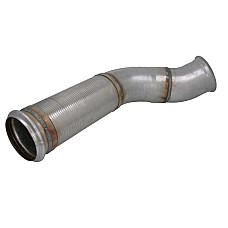 Racord evacuare Exhaust pipe front EURO 5 diameter:127mm/diameter 2:126mm length:657mm RVI MAGNUM VOLVO FH FH16 FM 10.8D/12.8D/16.1D 01.03- CLAMP VO235SA
