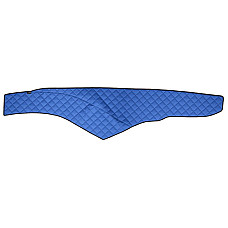 Material pentru plansa de bord Covoras de bord cabina lata 250 cm albastru Piele matlasata EKO ECO-LEATHER Q MERCEDES ACTROS MP4 / MP5 07.11- F-CORE F-CORE FD04 BLUE