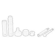 Kit reparare etrier Brake caliper repair kit rear MERCEDES SPRINTER 35-T B907 SPRINTER 35-T B907 B910 SPRINTER 3-T B907 2.0D/2.2D/3.0D 02.18- OE MERCEDES 910 421 48 00