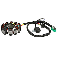 Stator de alternator alternator stator 11 coils 5 cables with impulse generator stator diameter 88 mm. GY6-125 GY6-150 CHINSKI SKUTER/MOPED/MOTOROWER/ATV 4T INPARTS IP000502