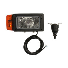 Far Headlamp R H4/P21W/W5W manual 3 m cable FF optics INOX grip insert colour: chromium-plated indicator colour: orange WESEM REPR2.42783.02