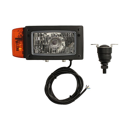 Far Headlamp R H4/P21W/W5W manual 3 m cable FF optics INOX grip insert colour: chromium-plated indicator colour: orange WESEM REPR2.42783.02