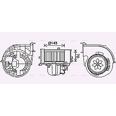 Electromotor, ventilatie interioara Suflanta de aer BMW X5 E70 X6 E71 E72 3.0-4.8 10.06-07.14 AVA COOLING BW8574 AVA