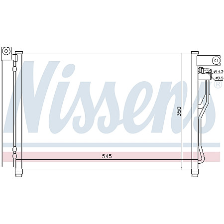 Condensator, climatizare Nissens radiator Klim. cu uscator Hyundai Accent 05 - NISSENS NIS 94895